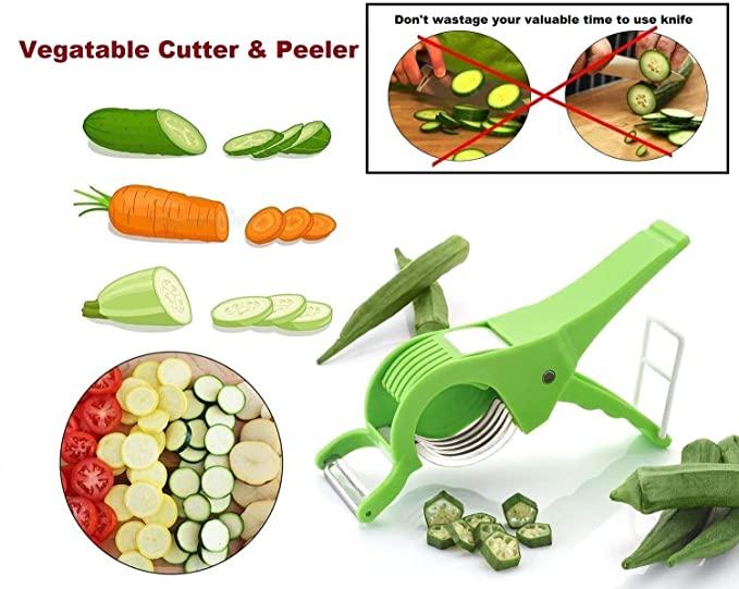 KAIRAV Combo 2 in 1 Multi Piller and Vegetable Cutter (Green) Straight  Peeler Price in India - Buy KAIRAV Combo 2 in 1 Multi Piller and Vegetable  Cutter (Green) Straight Peeler online at