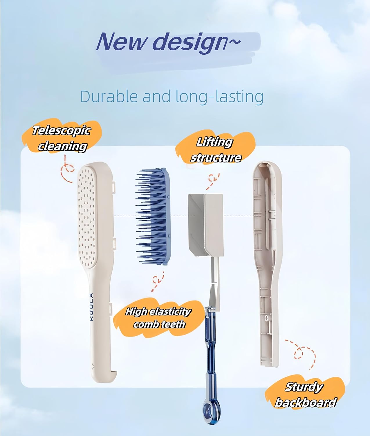 Self-cleaning Anti-static Massage Comb