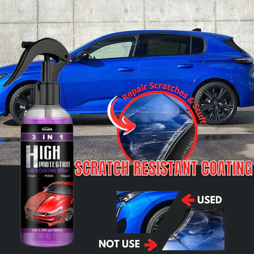 3 in 1 High Protection Quick Car Ceramic Coating Spray - Car Wax Polish Spray [Buy 1 Get 1 FREE]