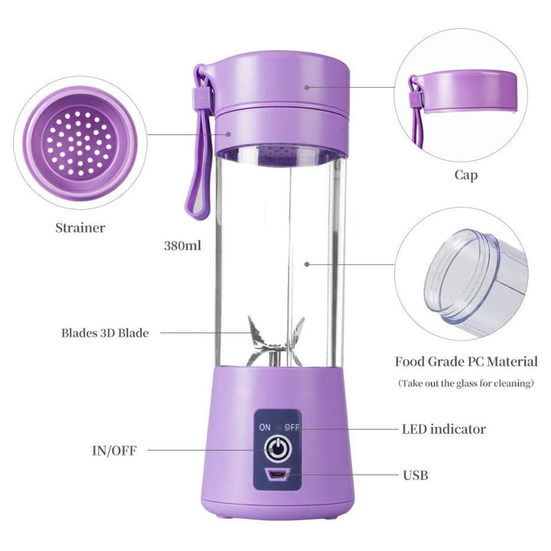 Mini Portable 6 Blade Juicer & Smoothie Maker | Magnetic Wireless Charging 🔥 70% Off 🔥