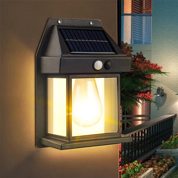 Solar Wall Lantern with 3 Modes & Motion Sensor⭐