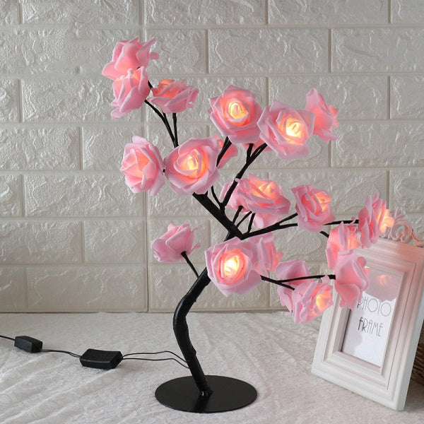 Led Rose tree table lamp