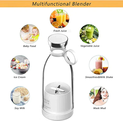 Mini Portable Blender Mixer Juicer & Smoothie | Magnetic Wireless Charging 🔥 70% Off 🔥